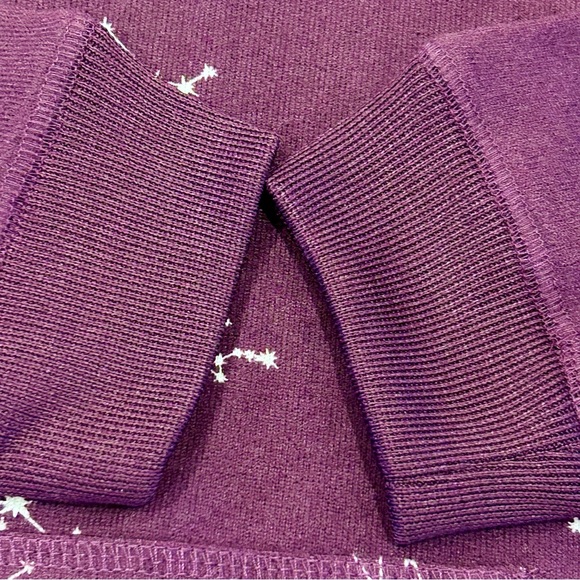Mighty Fine Constellation Galaxy Purple Hoodie Sweatshirt NWOT M - Picture 5 of 10